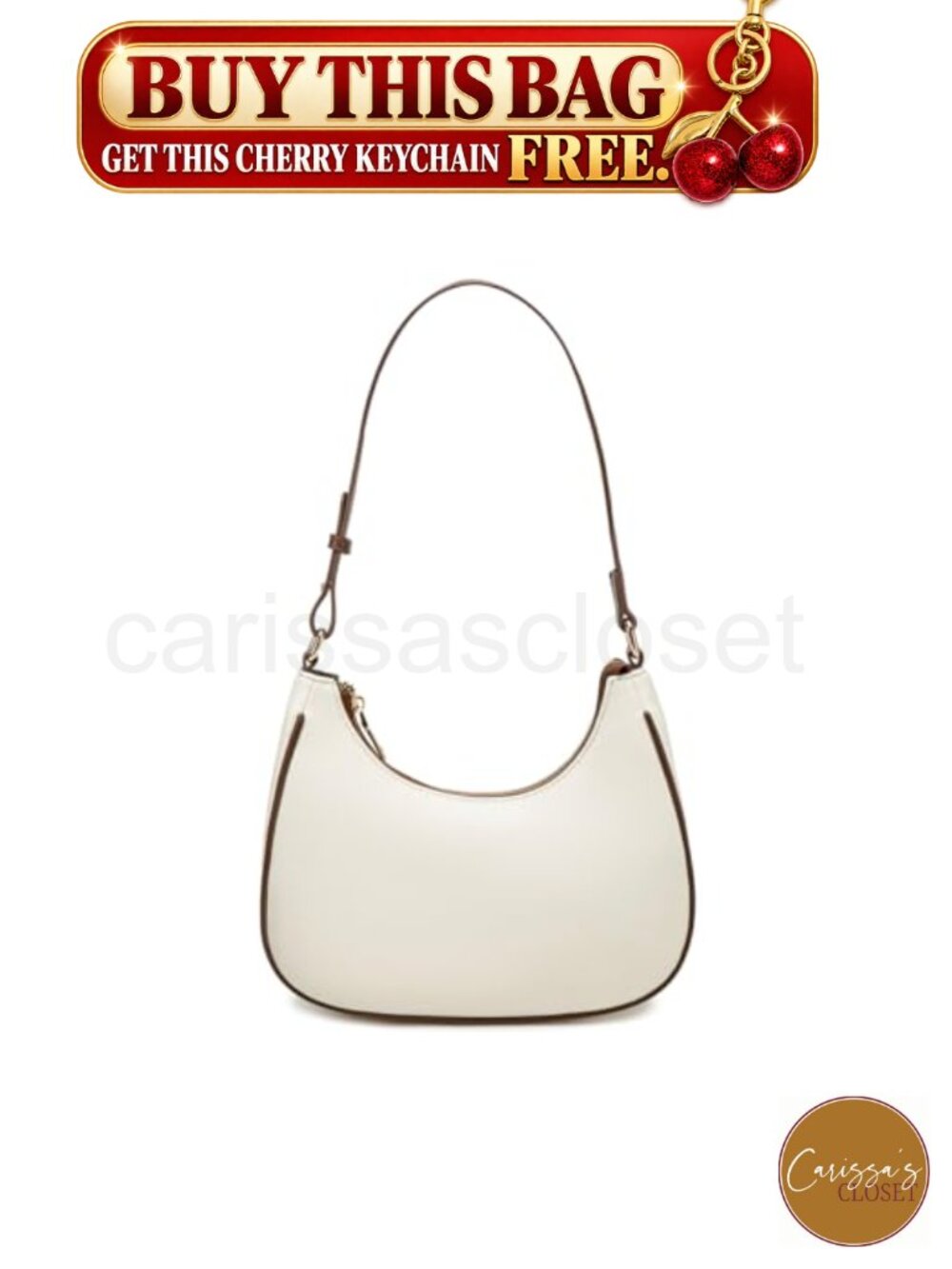✨ Cute Hobo Tote Shoulder Bag Mini Clutch Purse with Zipper Closure